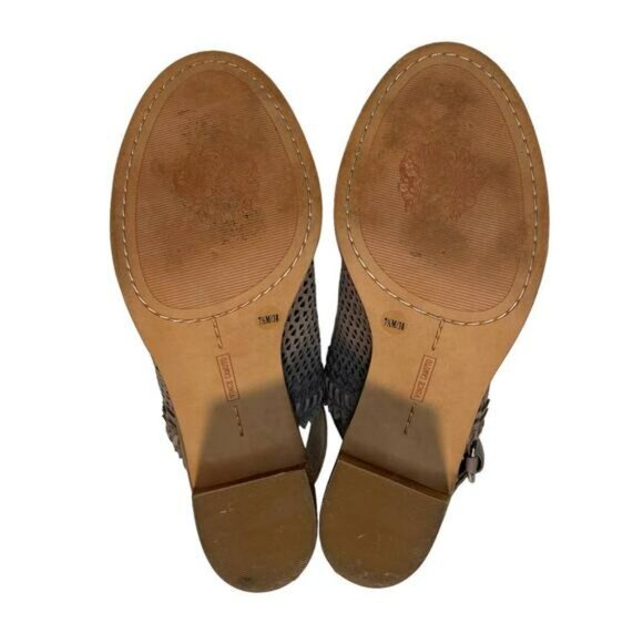 Vince Camuto Tricinda Heeled Sandal Size 7.5, Gray Taupe Slingback - Picture 10 of 16